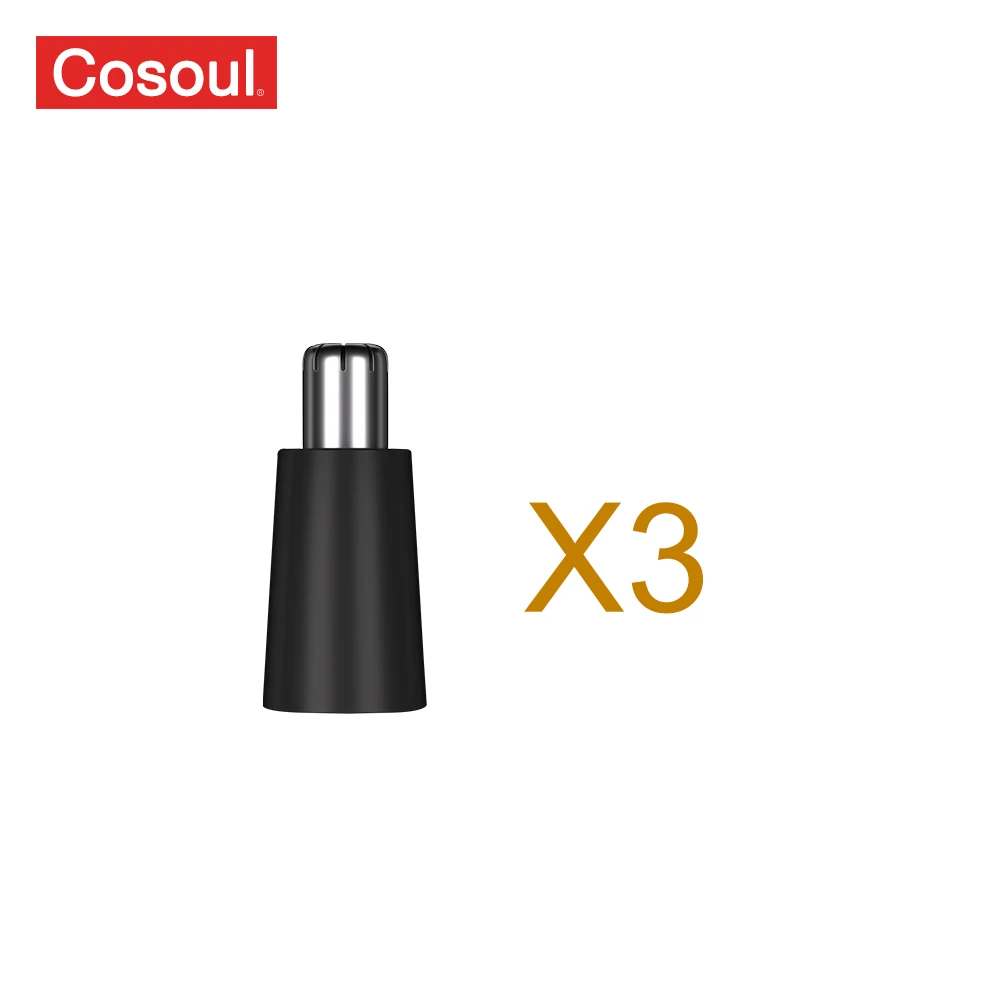 3 قطع الأنف الشعر المتقلب استبدال رئيس ل COSOUL N18 الأنف المتقلب شفرة القاطع