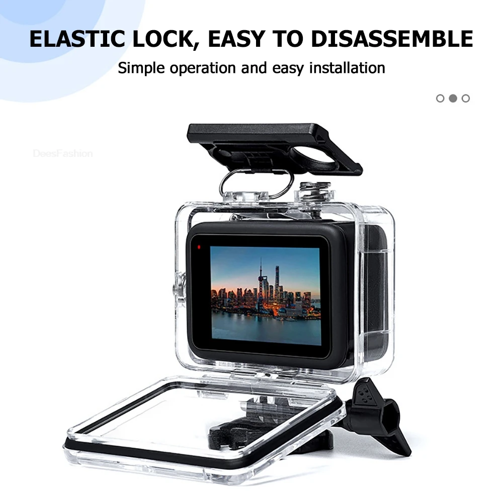 Case Waterproof for GoPro Hero 13 12 11 10 9 Black 60M Housing Diving Protective Anti-Drop Protective Shell Scratch Avoidance