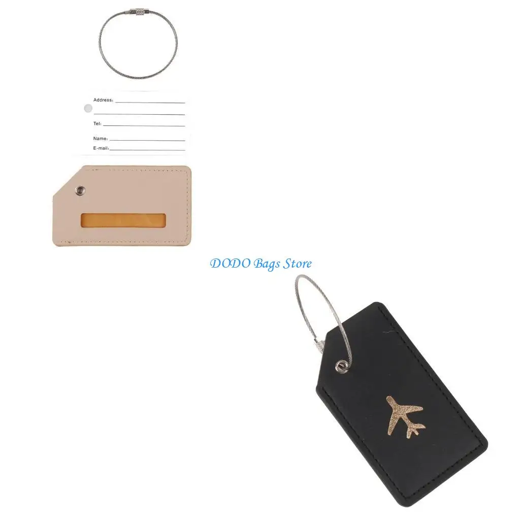 

Suitcase Tages Luggage Tages with Steel PU Leather Bag Tages for Travel