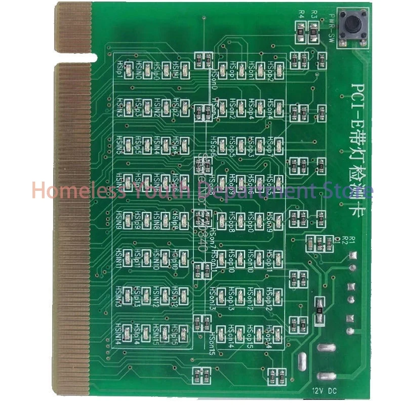PCI-E 16X 8X PCI Express Slot Tester Card for Motherboard Detect the Southbridge Short or Open PCI-E with Light Tester