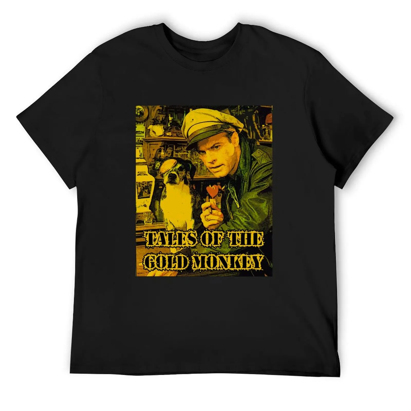 

Tales of the Gold Monkey 80s T-Shirt anime figures vintage Clothing t shirts for men pack