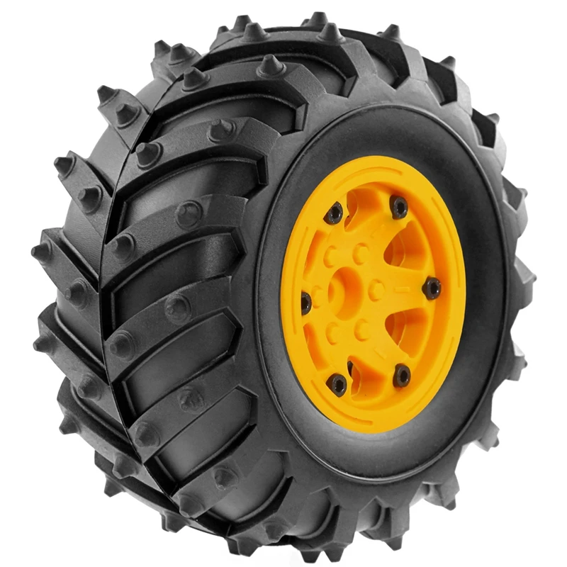 ABHU 4 قطعة 128 مللي متر 1/10-الوحش Beadlock عجلة حافة المطاط الإطارات مجموعة ل 1/10 RC الزاحف سيارة TRX4 D90 D110 محوري SCX10