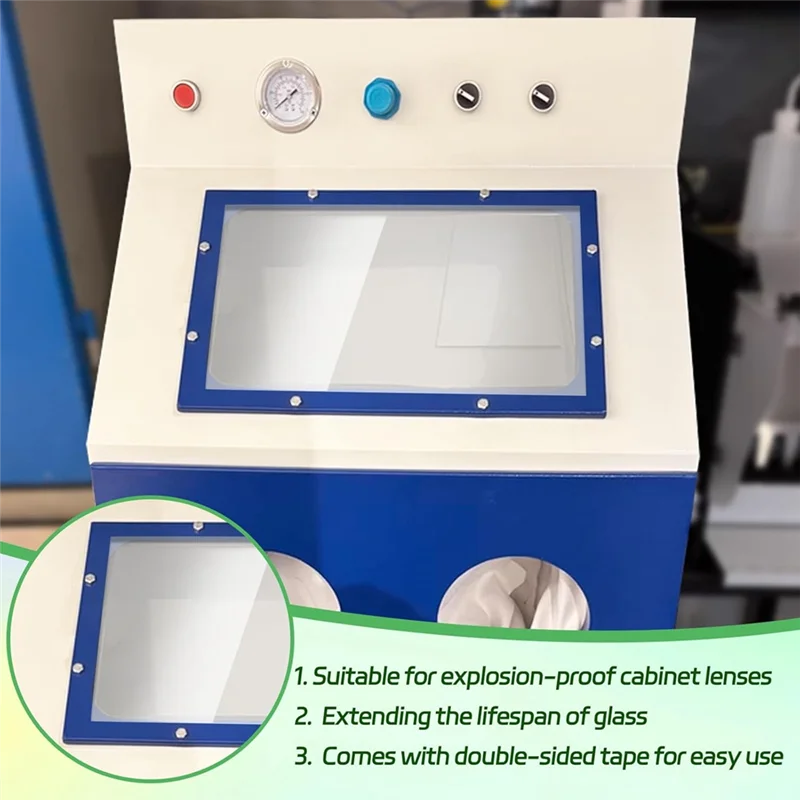 

【Price-Drop!】Sandblast Cabinet Lens Cover 23X11in Abrasive Window Blasting Cabinet Inner Lens Protector Clear Sand Blast Film