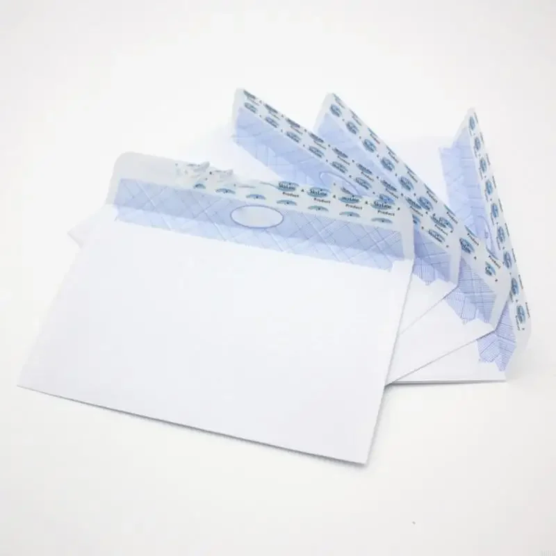 

50pcs Security Envelopes Privacy Lined Double Layered Glued Paper For Professional Document Mailing
