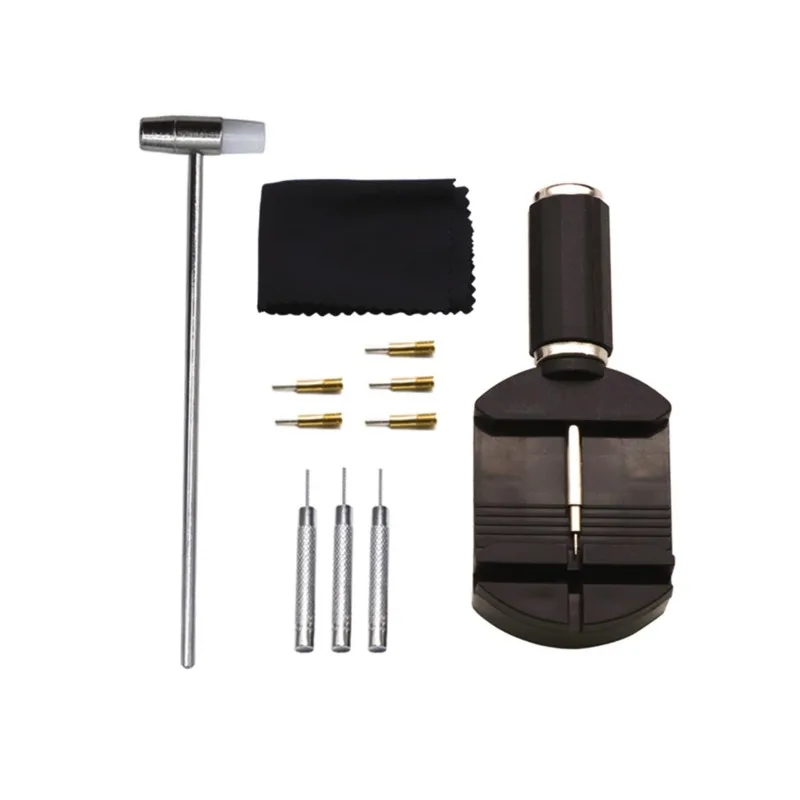 For Watch Link Removal Set Strap Replacement Tool Adjustment Strap Watch Pin Replacement, Hammer, Spring Bar