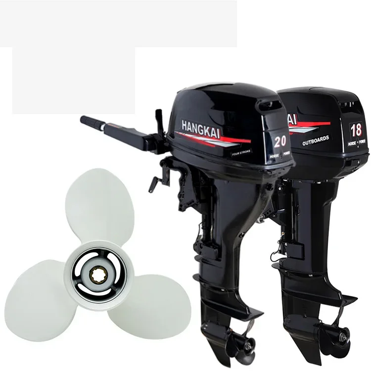 Hangkai Outboards Propeller Four/Two Stroke 3.5-40.HP Engine,Multiple Models Alloy Propeller Boats Outboard Engine Accessories