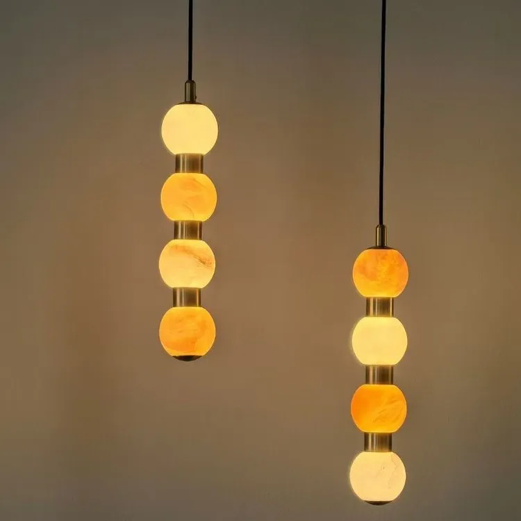 New marble small chandelier villa duplex building main lamp living room dining room bedside lamp store commercial sugar g