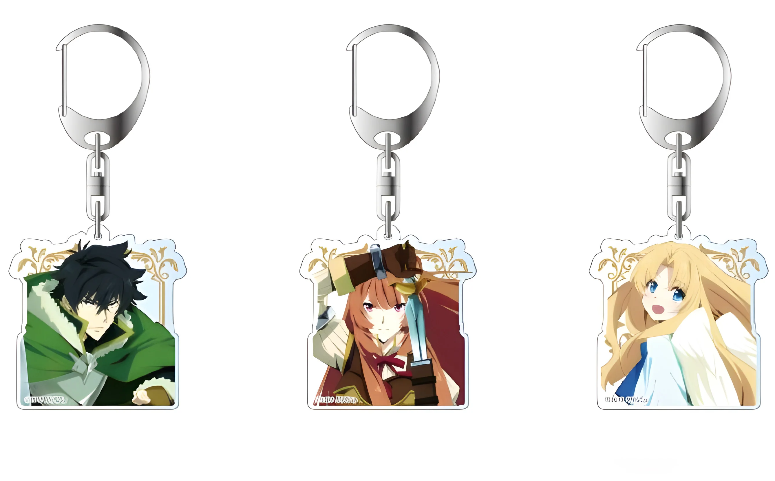 Loen Anime Store Shield or Hero Firo Raphtalia Naofumi Iwatani Acrylic HD Figure keychain Pendant Decor Charm Gifts About 6cm