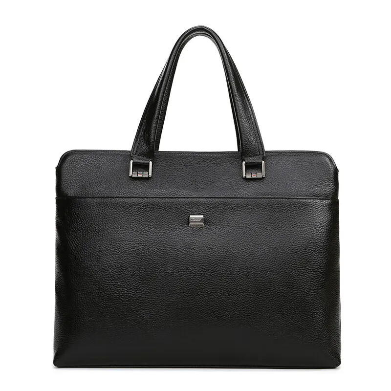 

Business Leather briefcase Large capacity waterproof computer bag Durable wear resisting handBag SIMOER 1903