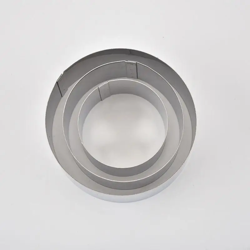 F19B 3 Pcs/set Stainless Steel Mousse Cake Mold Cake Mold Handmade Soap Mold Tools Great for Lollipop Hard Candy