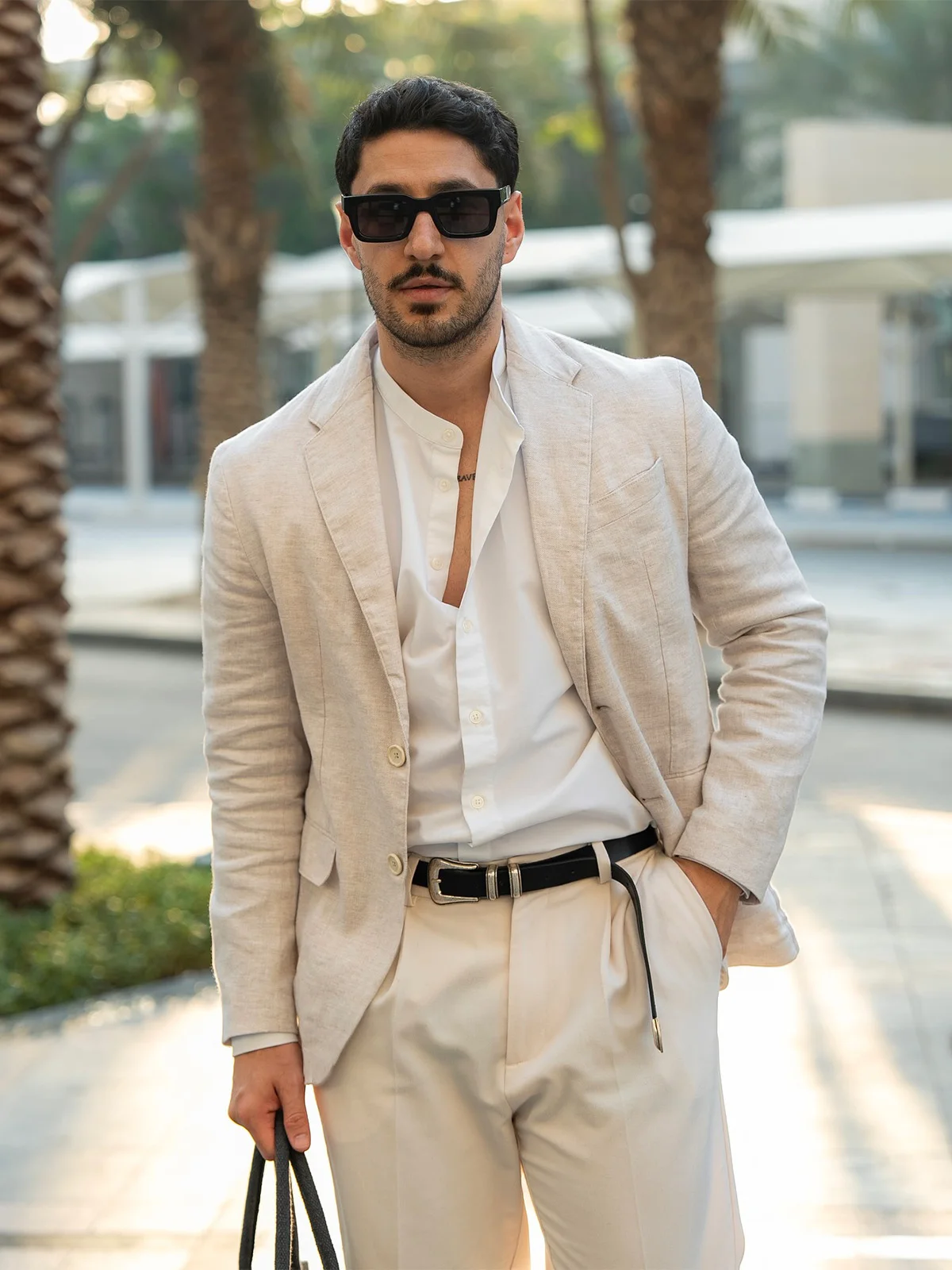 

Beach Summer Linen Suit for Men Slim Fit Champagne 2 Piece Outfit Boys Suit Casual Elegant Ternos Masculino Completo Man Suits