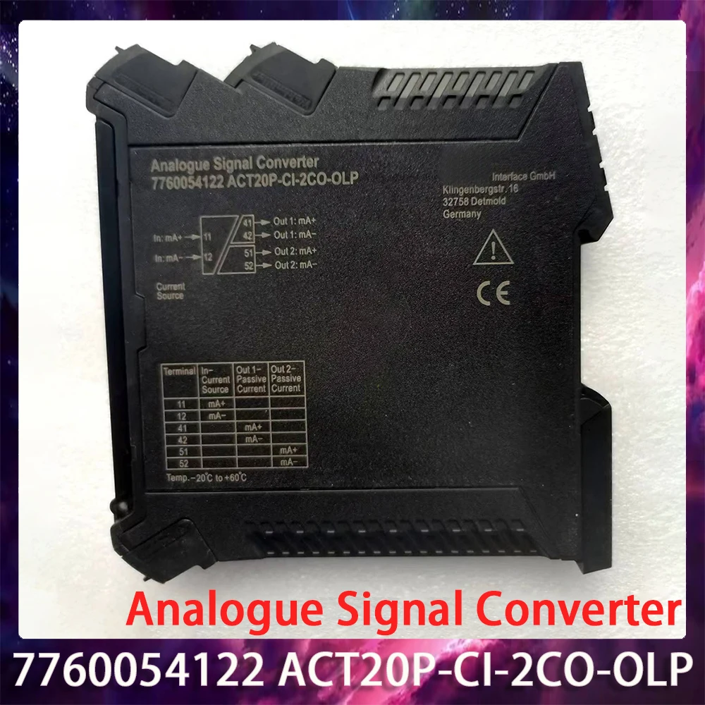 

7760054122 ACT20P-CI-2CO-OLP Преобразователь аналоговых сигналов (один вход/два выхода) 0(4)...20 мА