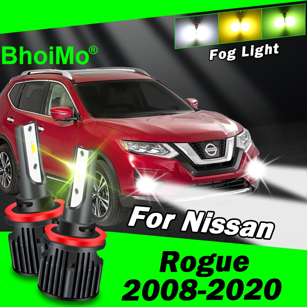 

BhoiMo For Nissan Rogue Front Fog Light Lamp 2008 2009 2010 2011 2012 2013 2014 2015 2016 2017 2018 2019 2020 Led Bulbs