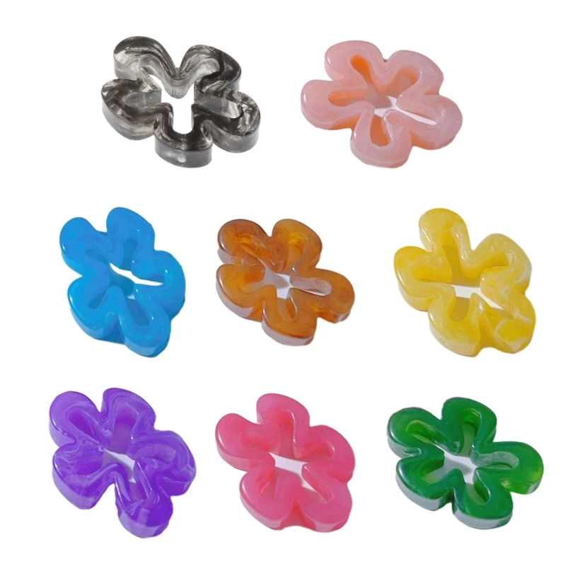 Colgantes con dijes flores huecas, suministros para fabricación joyas DIY para collares, pulseras, C1FC