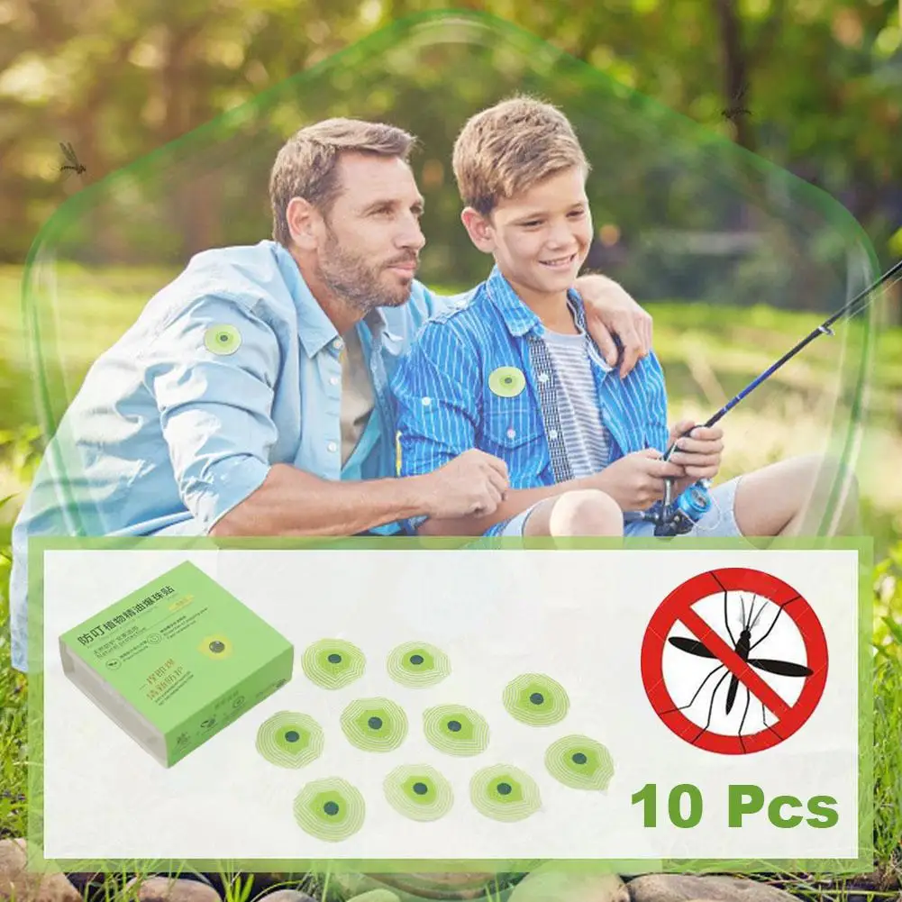 Plant Essential Oil PoppingPaster,Mosquito Patches Stickers for Adults, Insect Repellent Patches for Camping,Outdoor Essentials