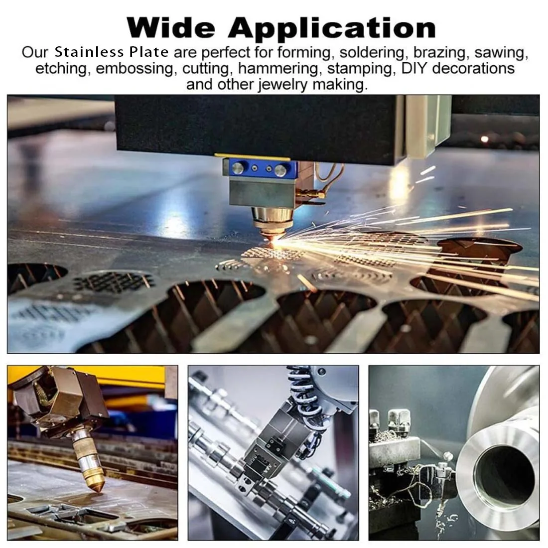 1PCS Precision 301 Stainless Steel Plate Thickness=0.01-1mm Width=100mmx100mm  Steel Sheet Polished Plate Metal Foil Plate