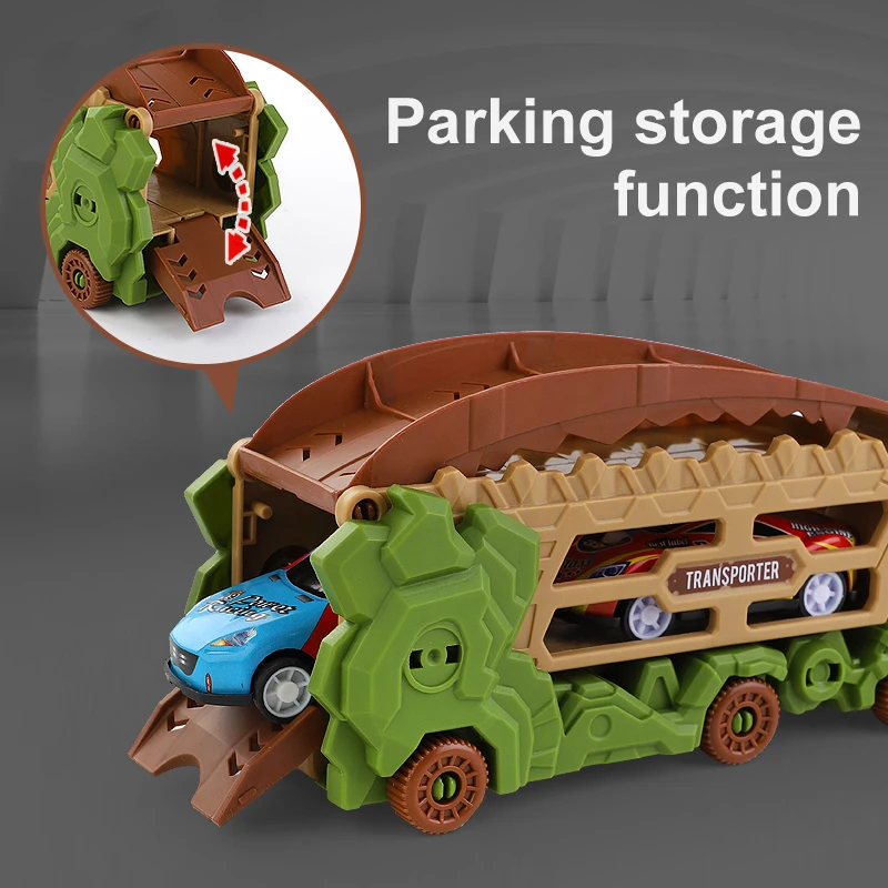 Transform toy car, catapult toy car combination - color box packaging - suitable for boys and girls as gifts