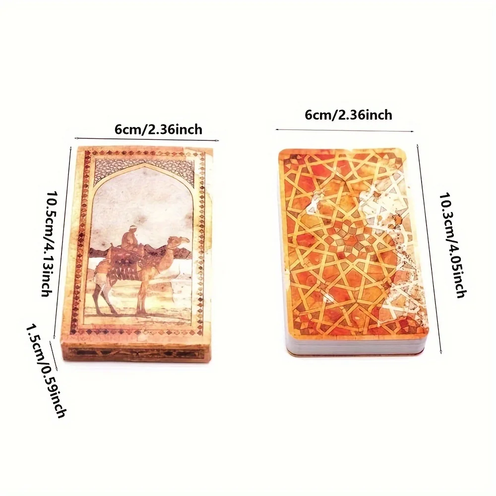 1pc, Vintage Arabian Oracle Tarot Cards Destiny Divination Board Game Deck, Exotic Middle Eastern Art Design