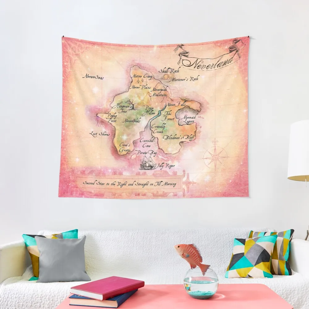 

Jessica's wedding Neverland map Final Tapestry Nordic Home Decor Hippie Room Decor