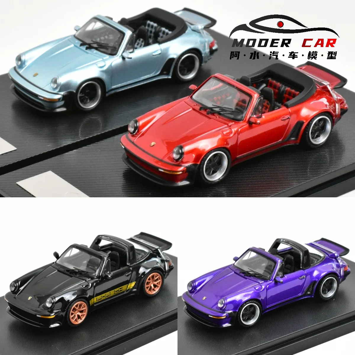 

RM Rhino Model 1:64 Singer Turbo Study Cabriolet 930 Diecast Model Car