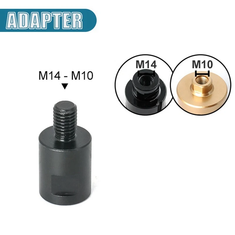 Angle Grinder M14 To M10 Adapter Thread Converter Adapter Interface Connector Screw Connecting Rod Nuts Slotting Easy Install