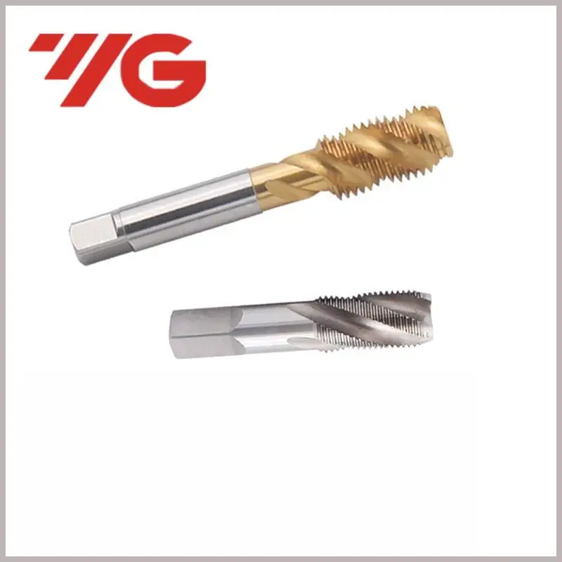 1PCS Korea YG American Pipe JIS Spiral  Tap For aluminum/With Tin Coating NPT NPTF NPS NPSF1/16-27 1/8 3/8 1/4-18 3/4-14 1/2-14