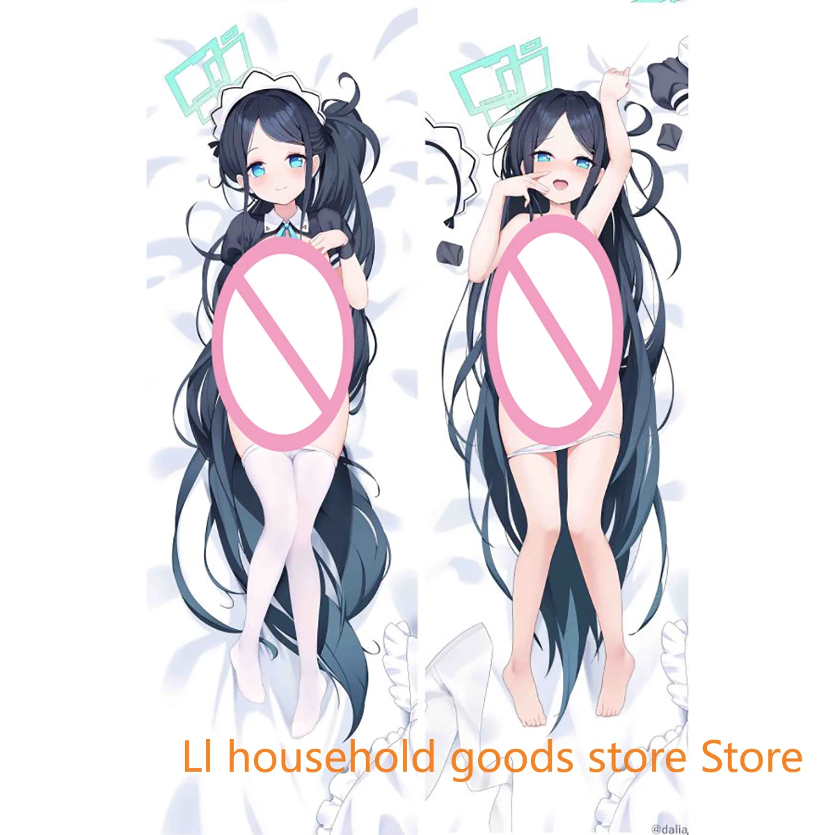 Game Anime Tendou Arisu Blue Archive Dakimakura Hugging Body Pillow Case