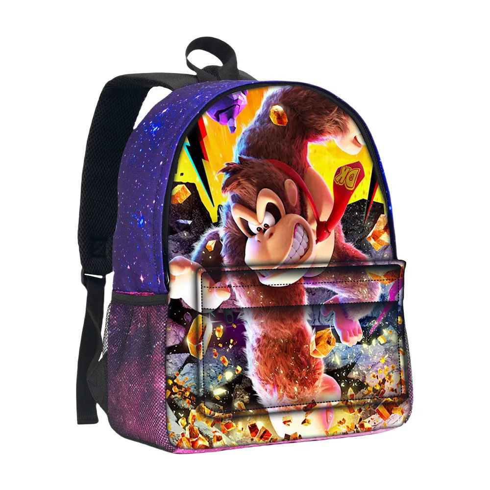 Dong Qigang: Jiaoli 완전 개방형 3D 입체 별이 빛나는 하늘 가방 Donkey Kong Bananza 학생의 최고의 미니멀리스트 별이 빛나는 하늘 가방