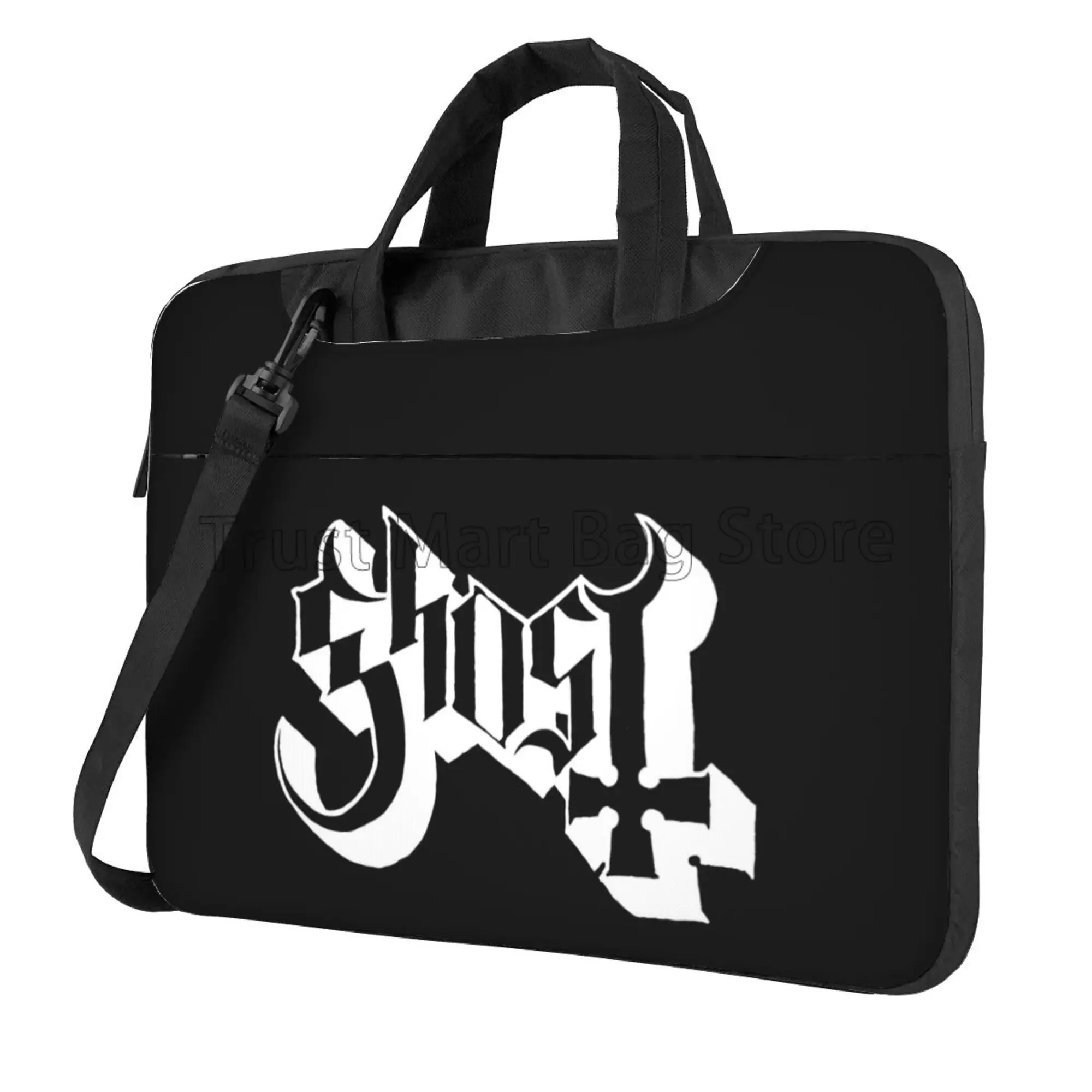 Ghost B.C. Band Laptop Schoudertas Draagtas Computer Pc Cover Pouch Met Handvat Past Op 13/14/15.6 Inch Notebook