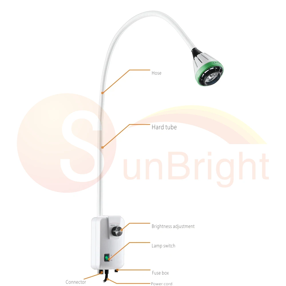 High Quality Hospital use standing surgical exam mobile Medical Gynecological Dental examination Cosmetology operating lamp