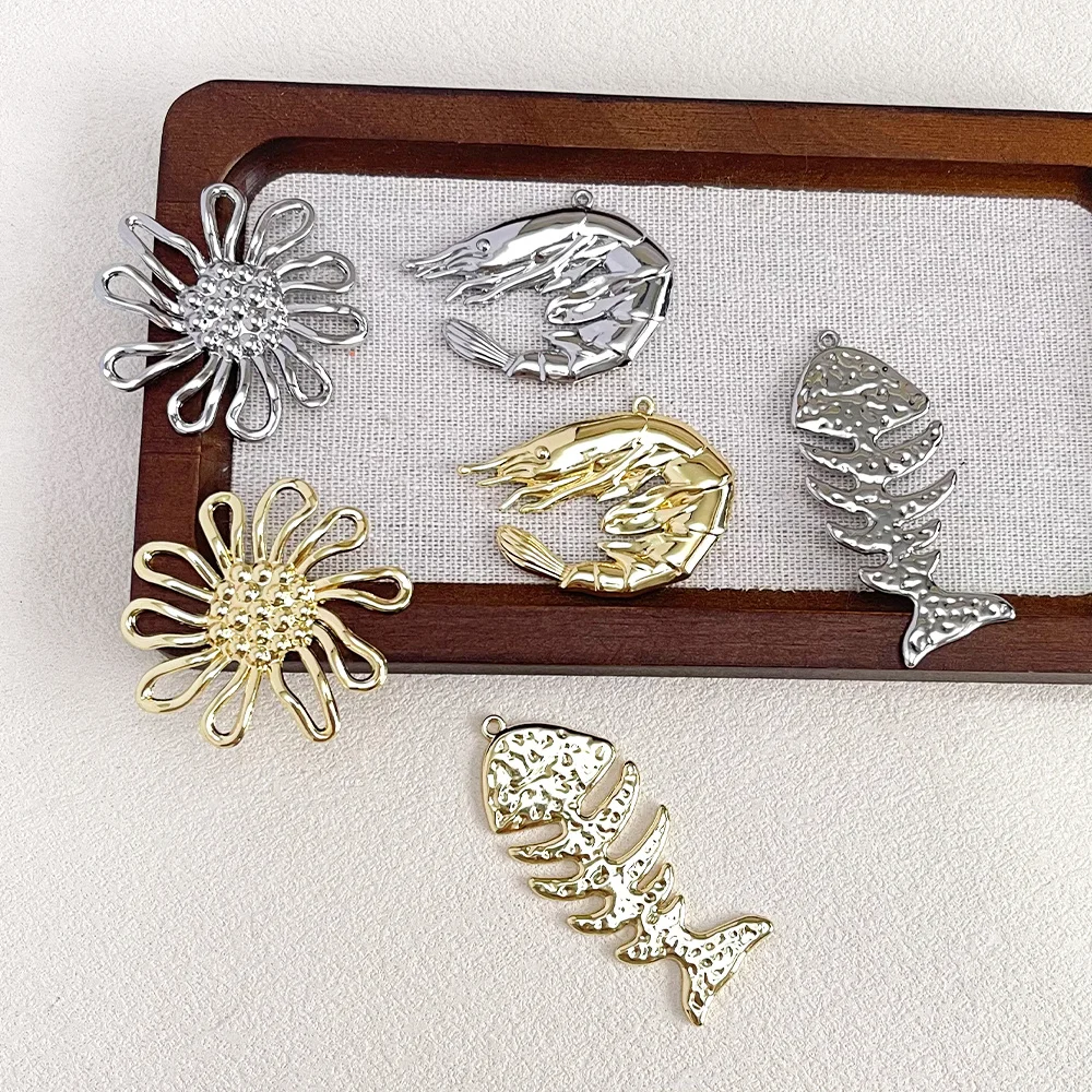 

Cordial Design 50Pcs Fish Flower Shrimp Shape/Jewelry Accessories/Bag & Key Pendant/Enamel Craft/Handmade DIY Charm #196461
