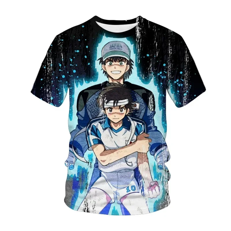 

Summer T Shirts 3D Print Anime Captain Tsubasa Kids TShirt Fashion Casual Cartoon Round Neck T Shirt Boy Girl Children's Clothes