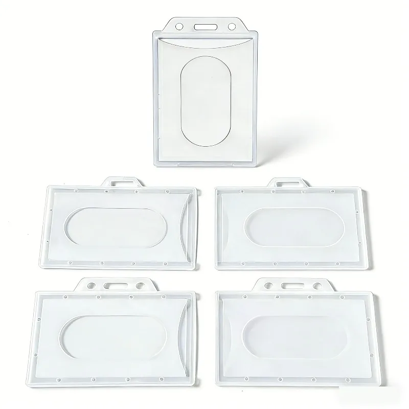 Hard Transparent ID Card Cover Employee Nameplate Protection Cover IC Card Display ID Card Holder