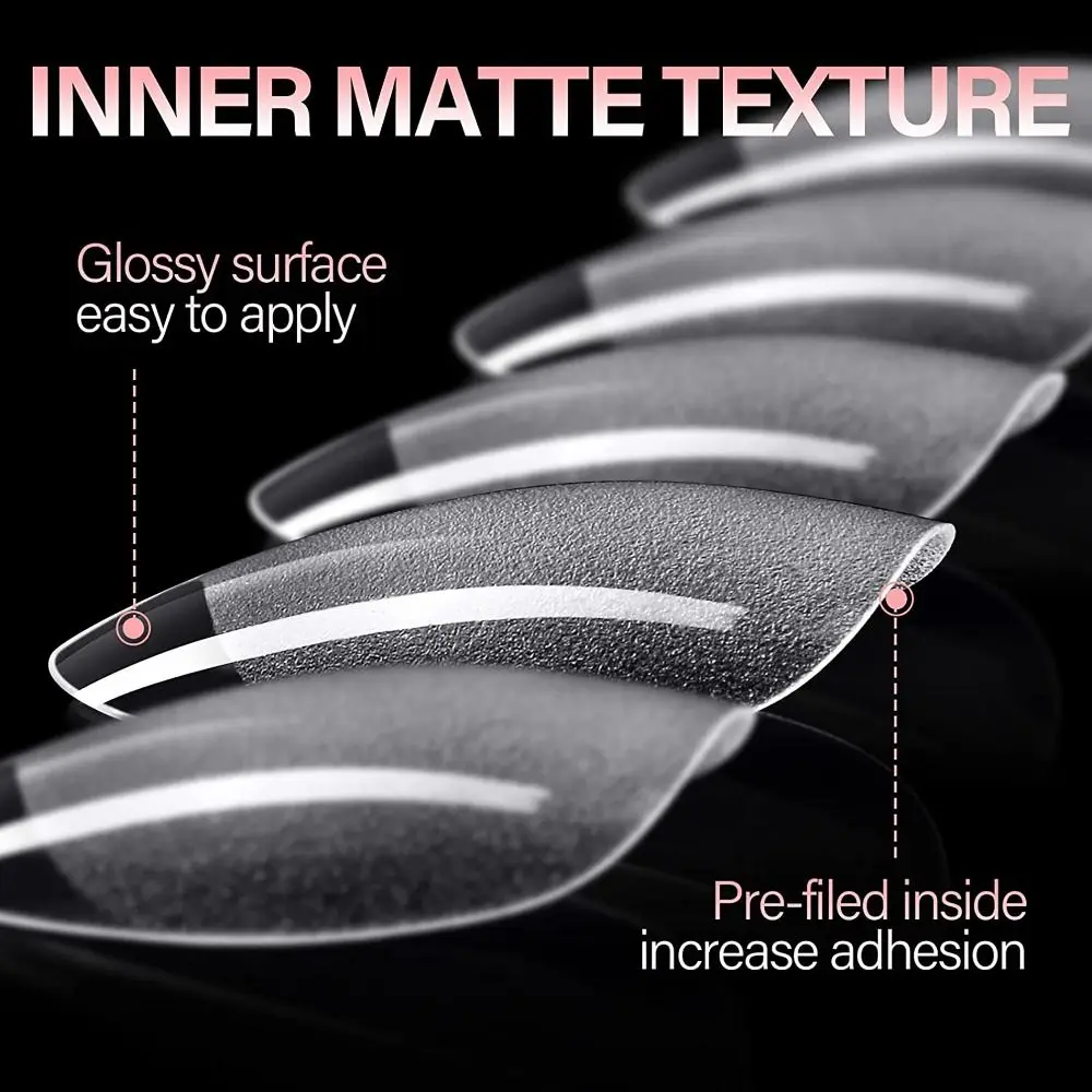 XXS 240Pcs/Box Pre-shape False Nails Tips Ultra-thin Extra Short Gelly Nail Tips Multi-Size Nail Extension Women Beauty