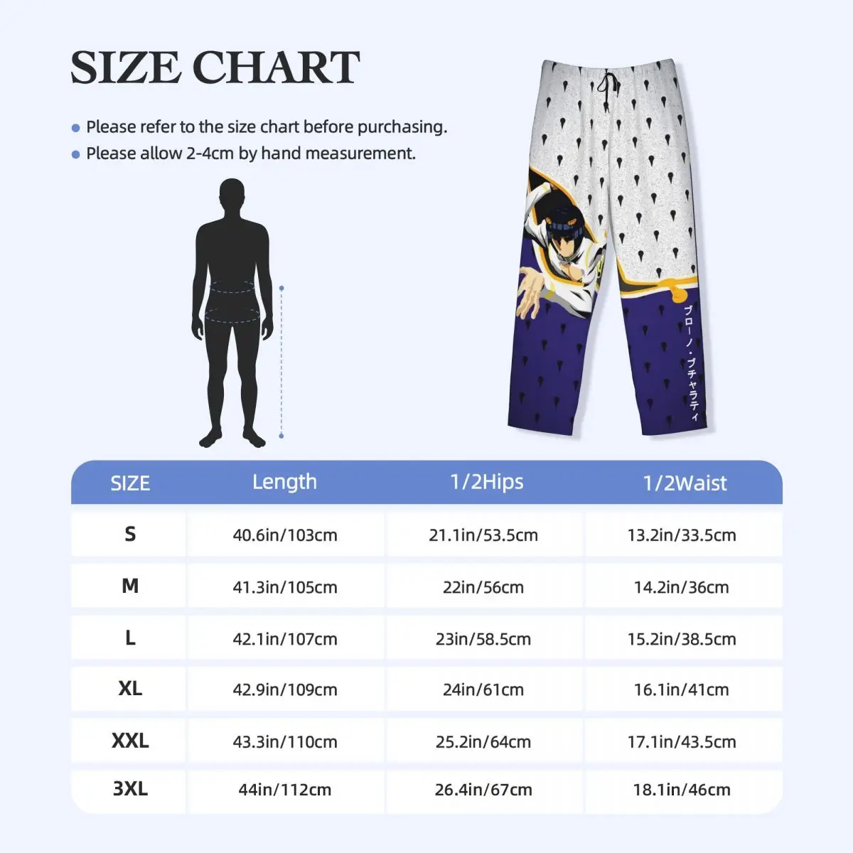 Custom Print JoJoes Anime Pyjamahose für Herren, Schlaf-Nachtwäsche, Hose mit Taschen