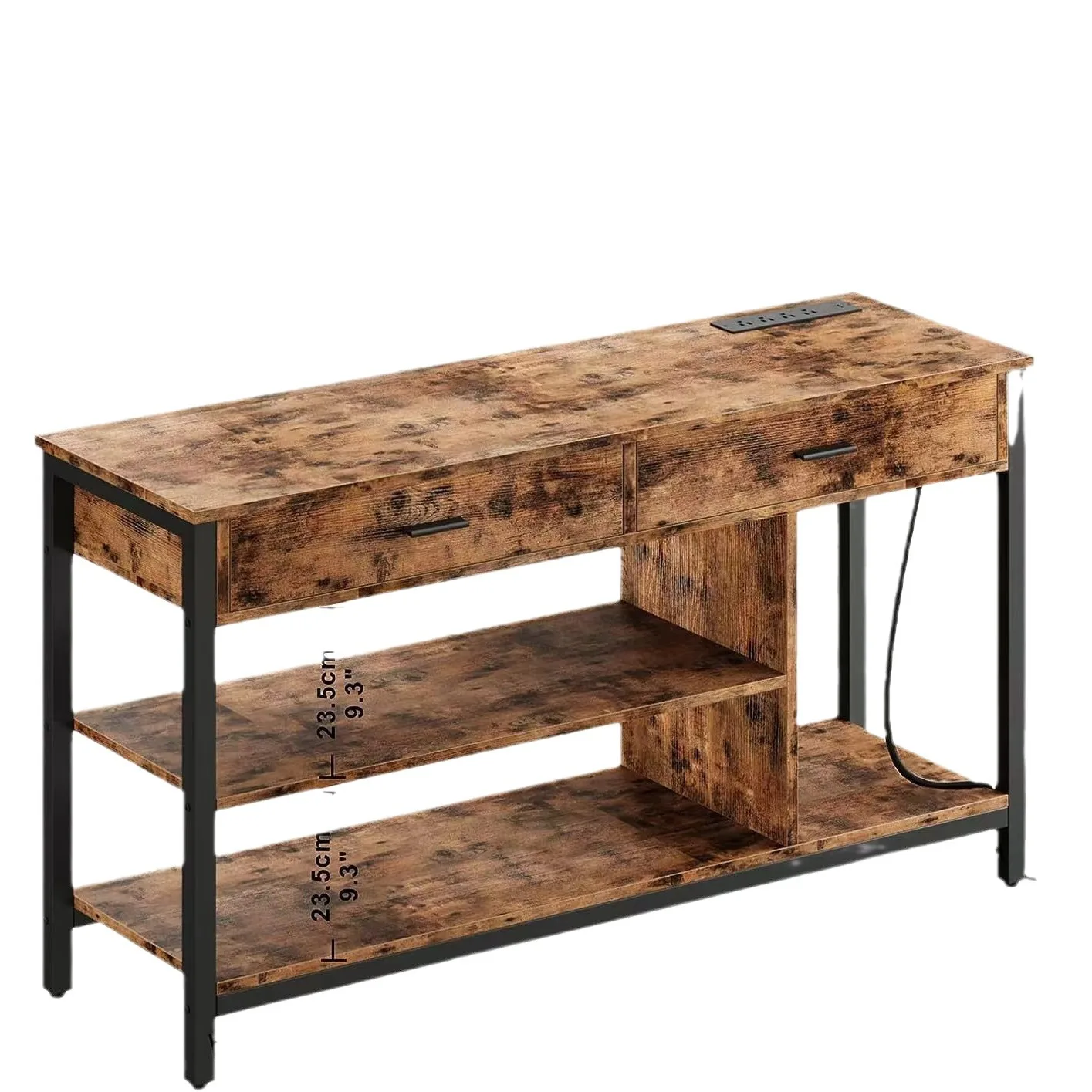 

Трансграничный новый американский железный и деревянный комбинированный шкаф для телевизора, бытовая мебель для гостиной, книги, хранения мелочей и стеллаж