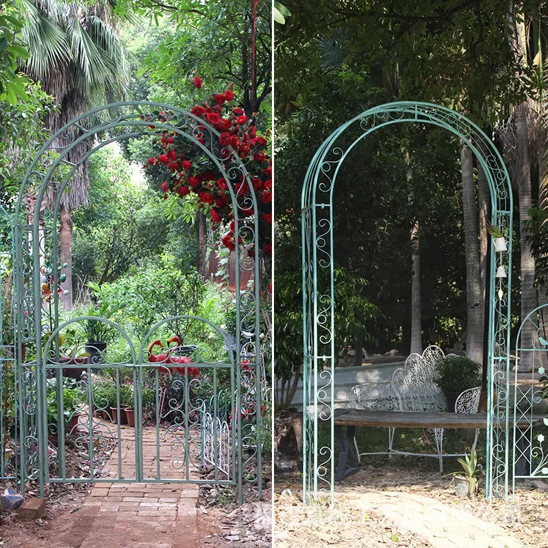 Cross border direct supply iron arches, flower racks, climbing vines, garden balconies, iron wire lotus courtyards, rose grape r