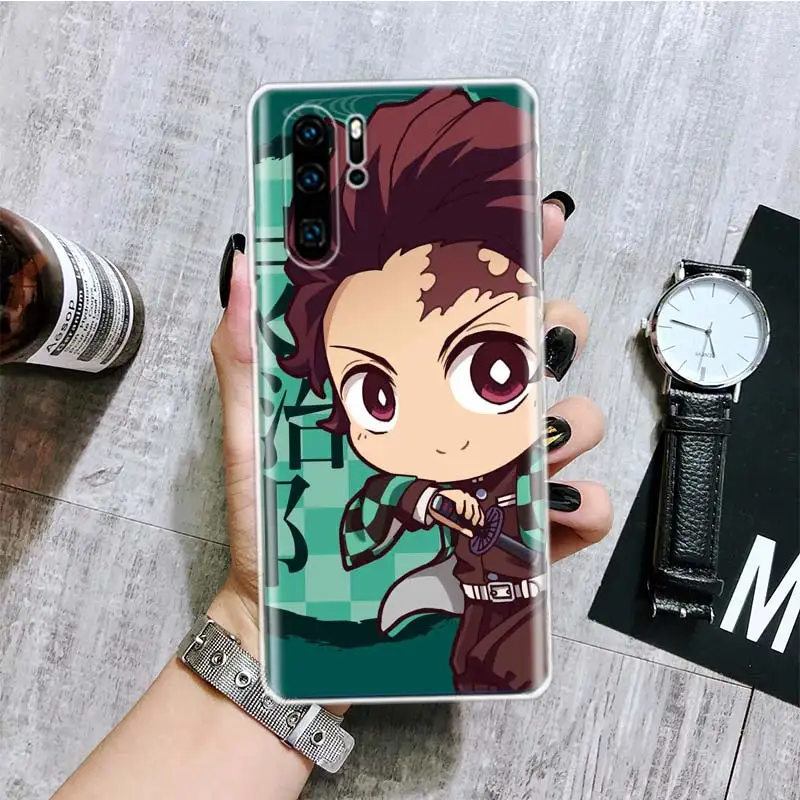 Demon Slayer Cute Anime Phone Case For Huawei Honor 10 9 20 9X 8A 8X 8S Lite Pro Y5 Y6 Y7 Y9S P Smart Z 2019 2021 10i 20i Cover