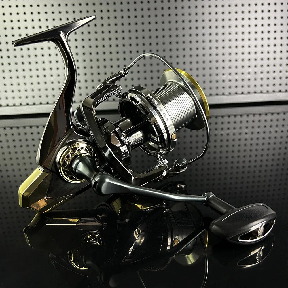 JOSBY Aluminum Alloy Spool Spinning Fishing Reel 10+1 Bearing 4.7:1 All Metal Long Shot Wheels Accessories 9000 10000 12000