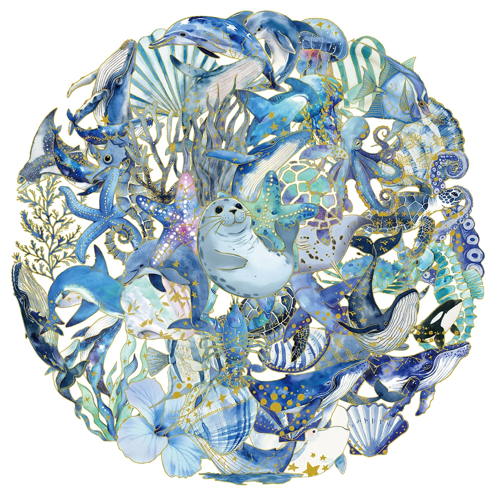 50PCS Creative Gold…