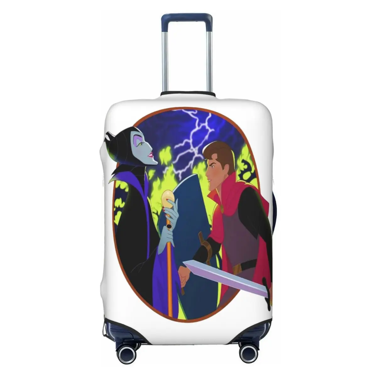 

Custom M-Maleficent Movie Suitcase Cover Washable Luggage Protective Covers for 18-32 inch