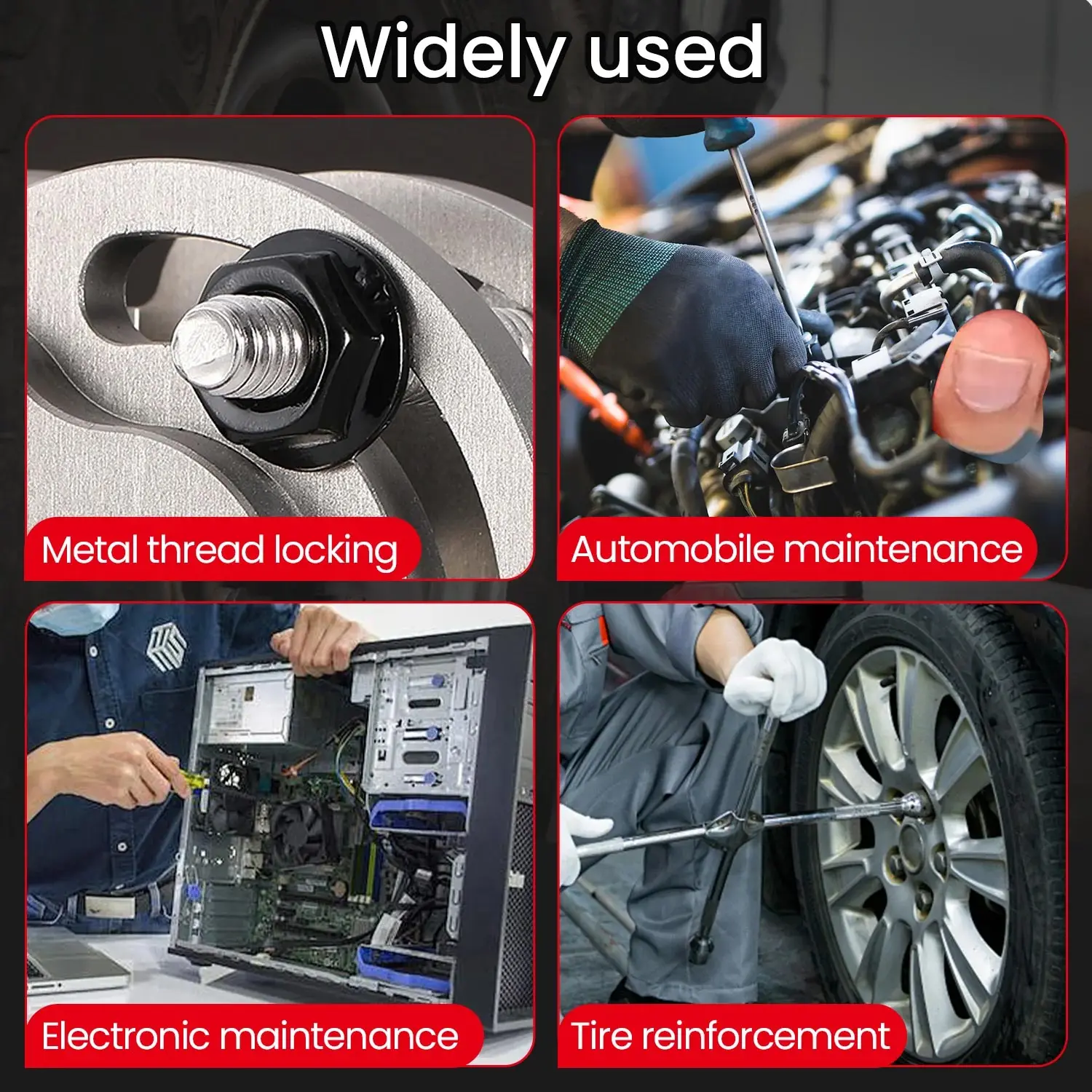 271 Toque de fixação rápida de resistência média com fixador de rosca