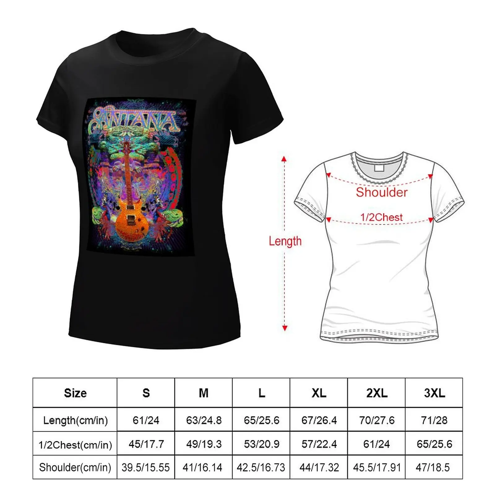 Santana - Album Cover T-Shirt cute tops cute clothes plus size tops Womens graphic t shirts