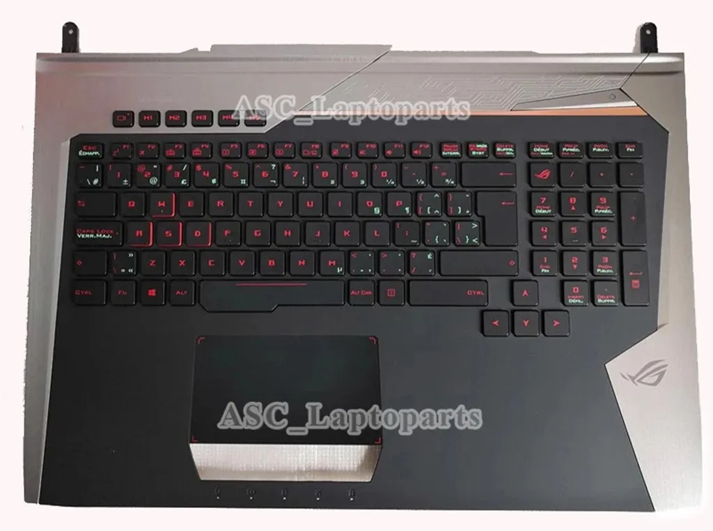 새로운 AR CA 체코어 LA 스페인어 히브리어 RU 스위스 미국 키보드 Asus ROG G752V G752VL G752VM G752VS G752VT G752VY 백라이트 및 손목 받침대