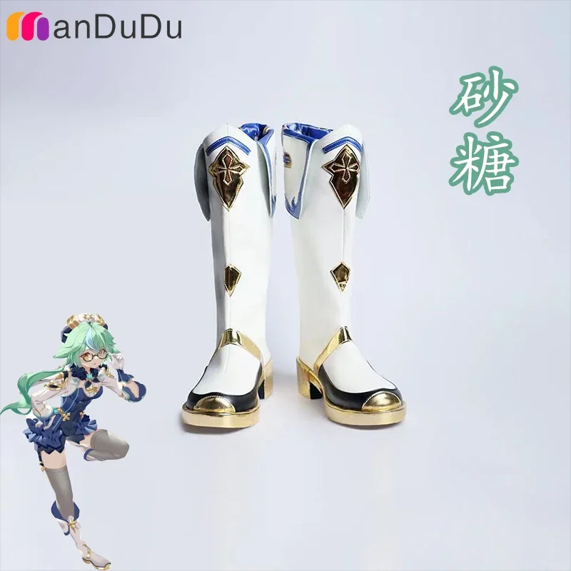 GenshinImpact Sucrose Cosplay Boots Comic Anime Halloween Party Game Cosplay Shoes Prop