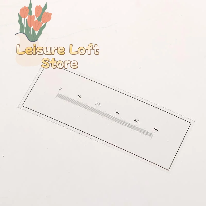 Microscope Micrometer Calibration Ruler 0.1mm Precision 50mm Graduations for Student Science Experiment Lab Use