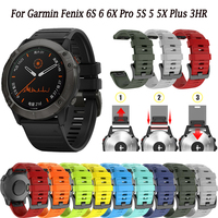 20/22/26mm Silicone Smartwatch Band For Garmin Fenix 7S 7 7X 6S 6 6X Pro 5S 5 5X Plus 3 3HR Straps Bracelet Quick Release Correa