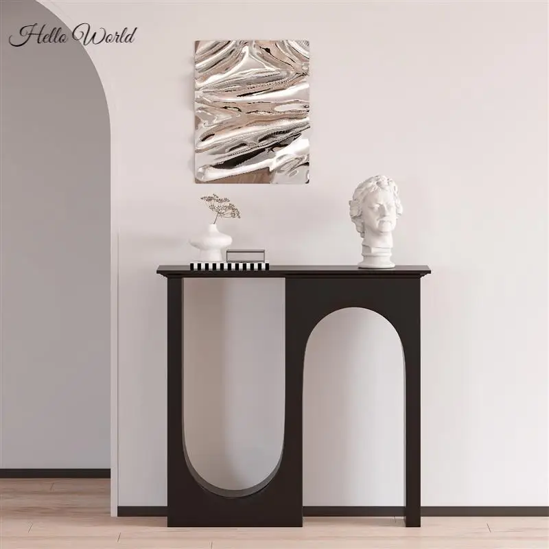 Hall Console High-End White Ultra-Narrow against the Wall Entrance Cabinet