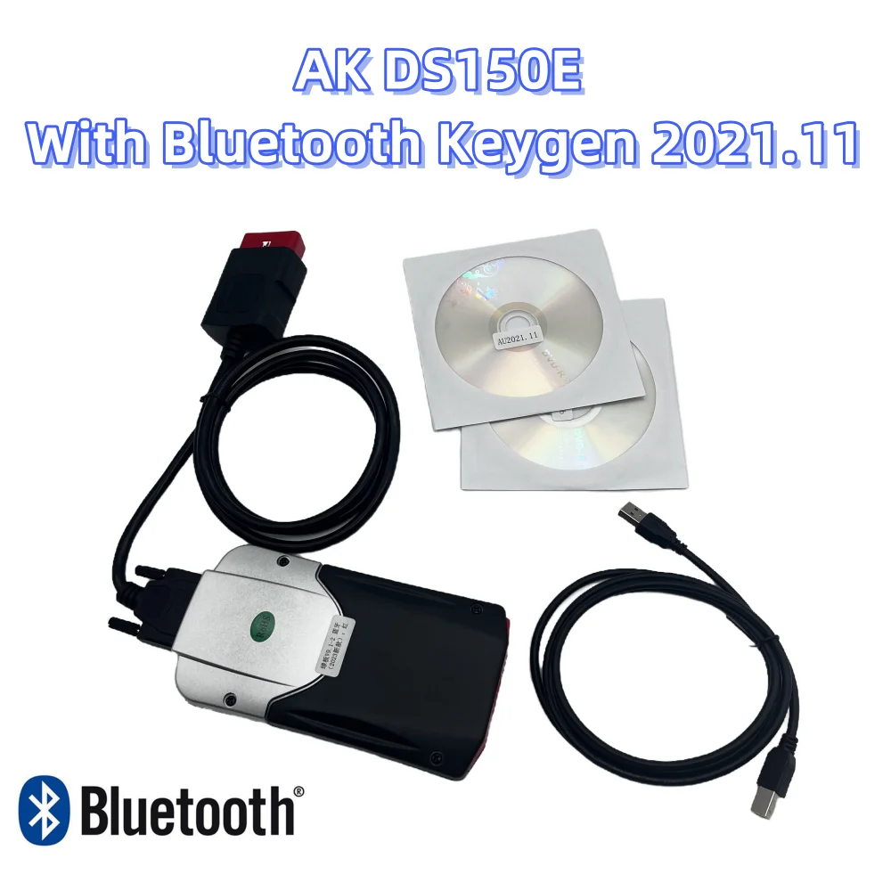 Migliore qualità AK DS150E con Bluetooth 2021.11 Keygen per Del DS150E V9.1 con strumenti diagnostici automatici BT Obd2 per Auto camion