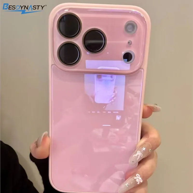 Luxury Candy Color Tempered Glass Camera Protection Case for